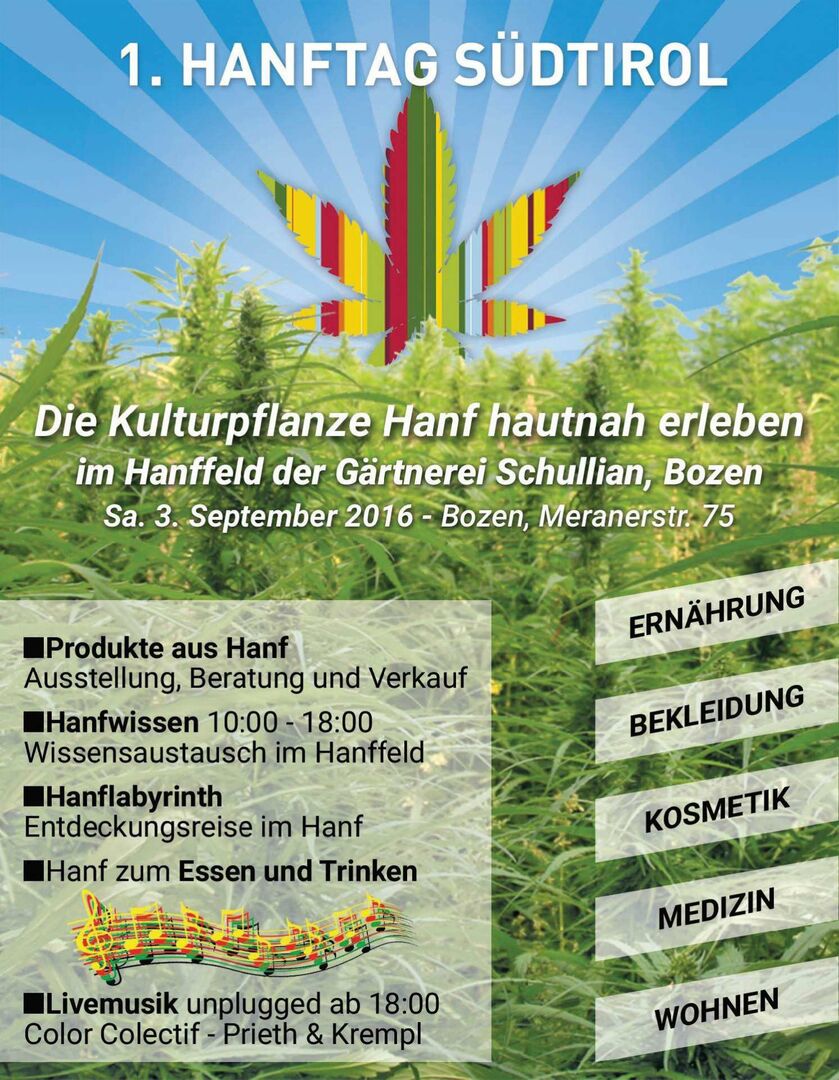 1. Hanftag Südtirol