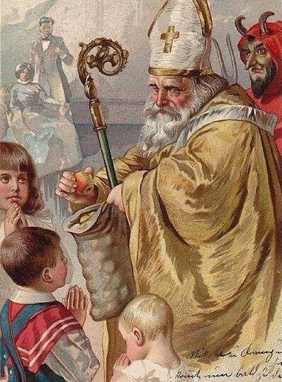 Kinder Frühstück mit dem Nikolaus