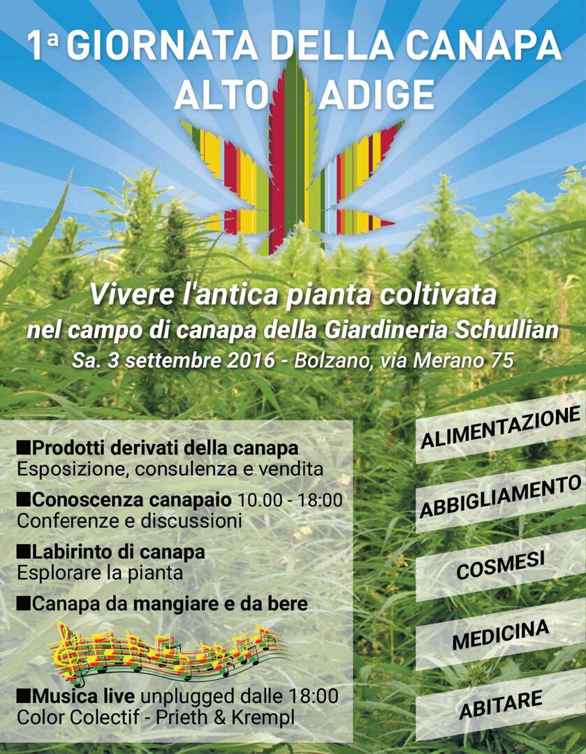 1a giornata della canapa Alto Adige