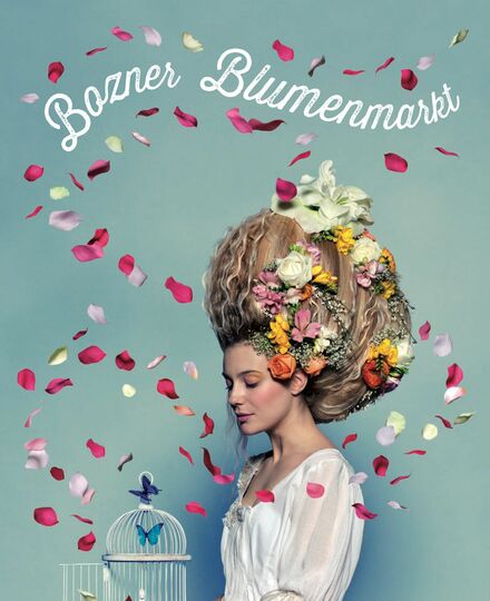 Traditioneller Bozner Blumenmarkt