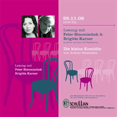 Lesung mit Peter Simonischek und Brigitte Karner