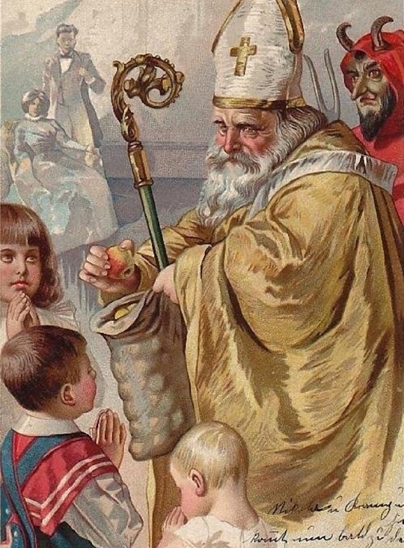 Kinder Frühstück mit dem Nikolaus